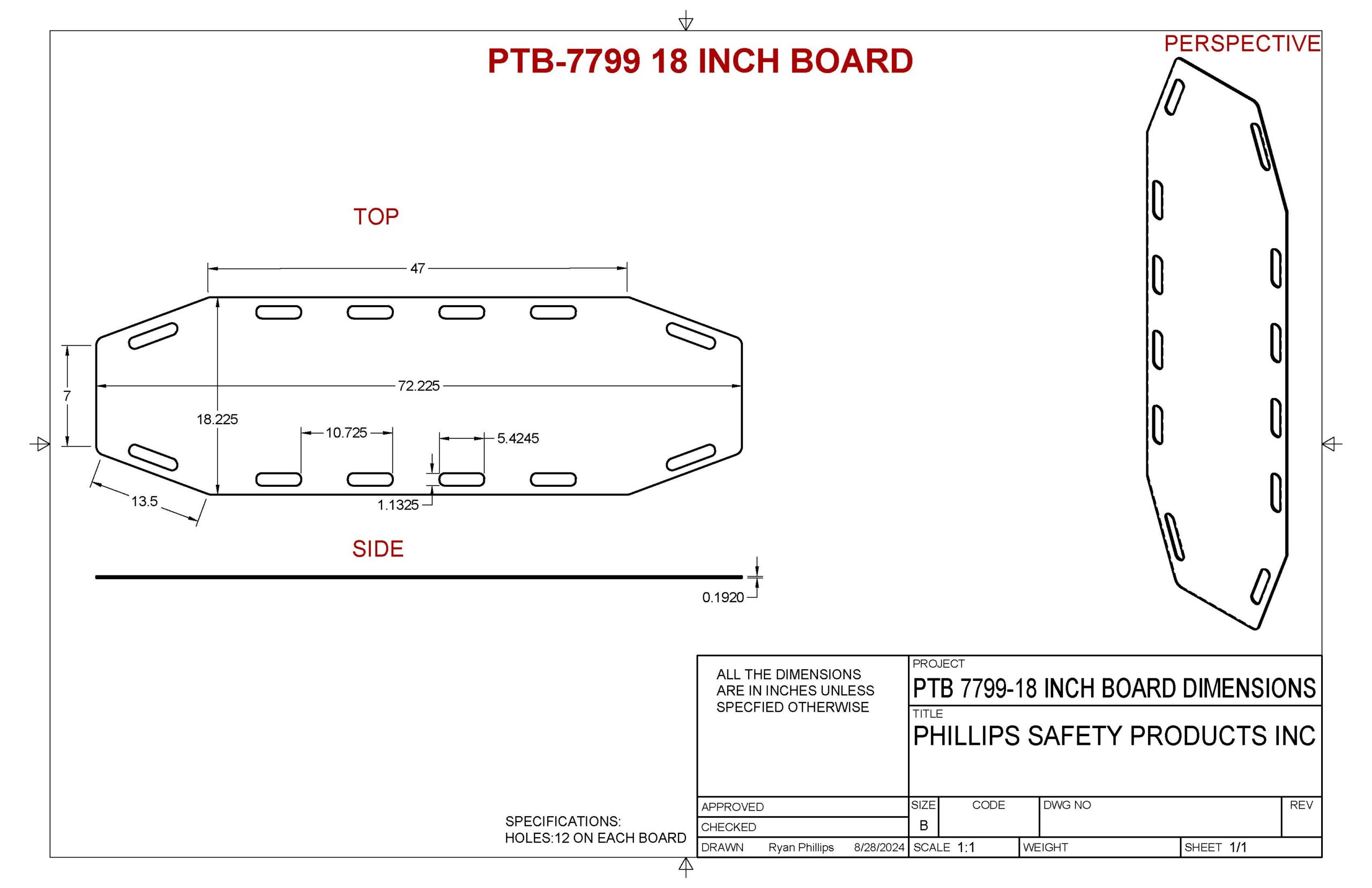 Anti Static Charcoal Gray Transfer Board | Phillips Safety
