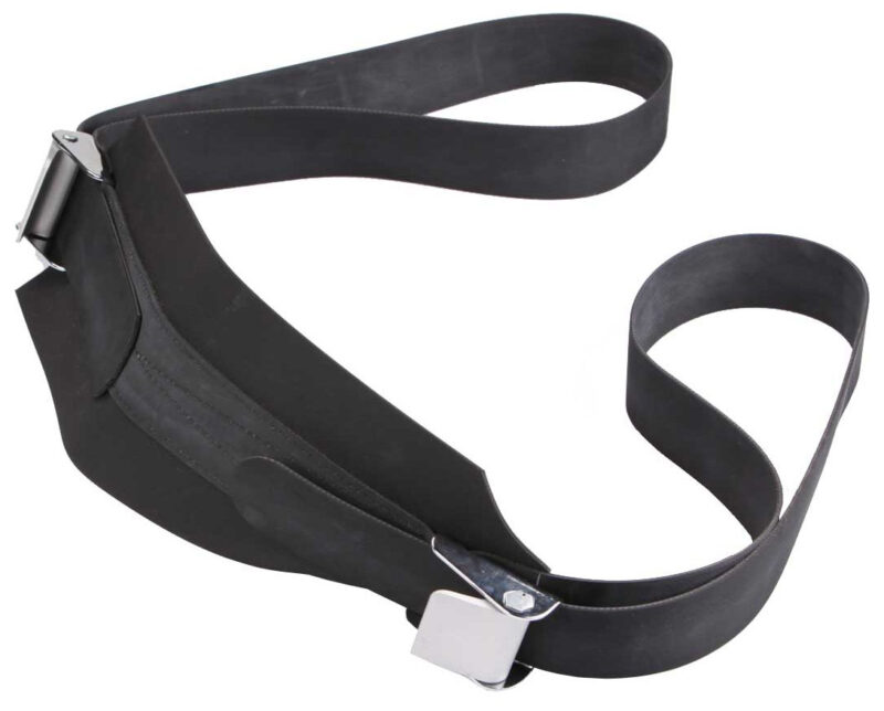 Rubber Patient Restraint Strap with 2 Buckles, BM-96-angle_right