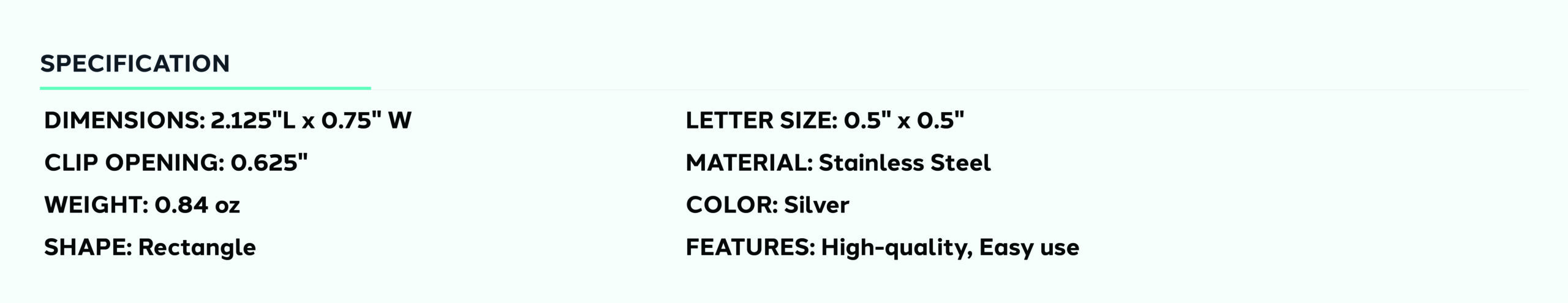 Product information for Reversible L&R X-Ray Marker Clip