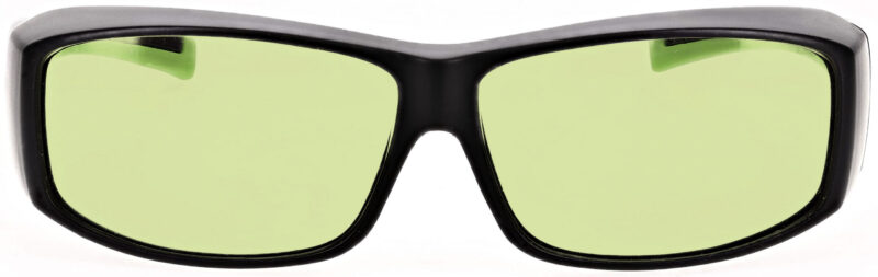 Phillips_Safety-17001-Matte_Black_with_Green-front-lenses_D81