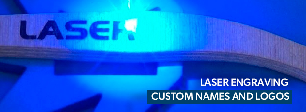 Laser Engraving Custom Names and Logos Now Available