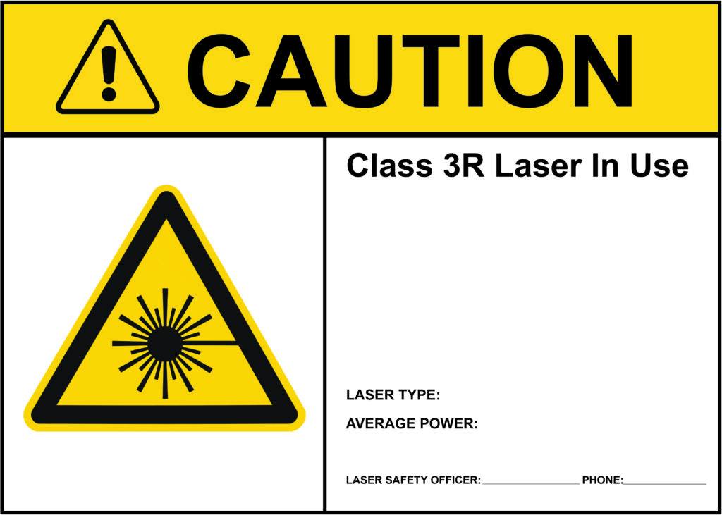 Warning Class 3B Laser Controlled Area Laser Warning Sign Phillips Safety