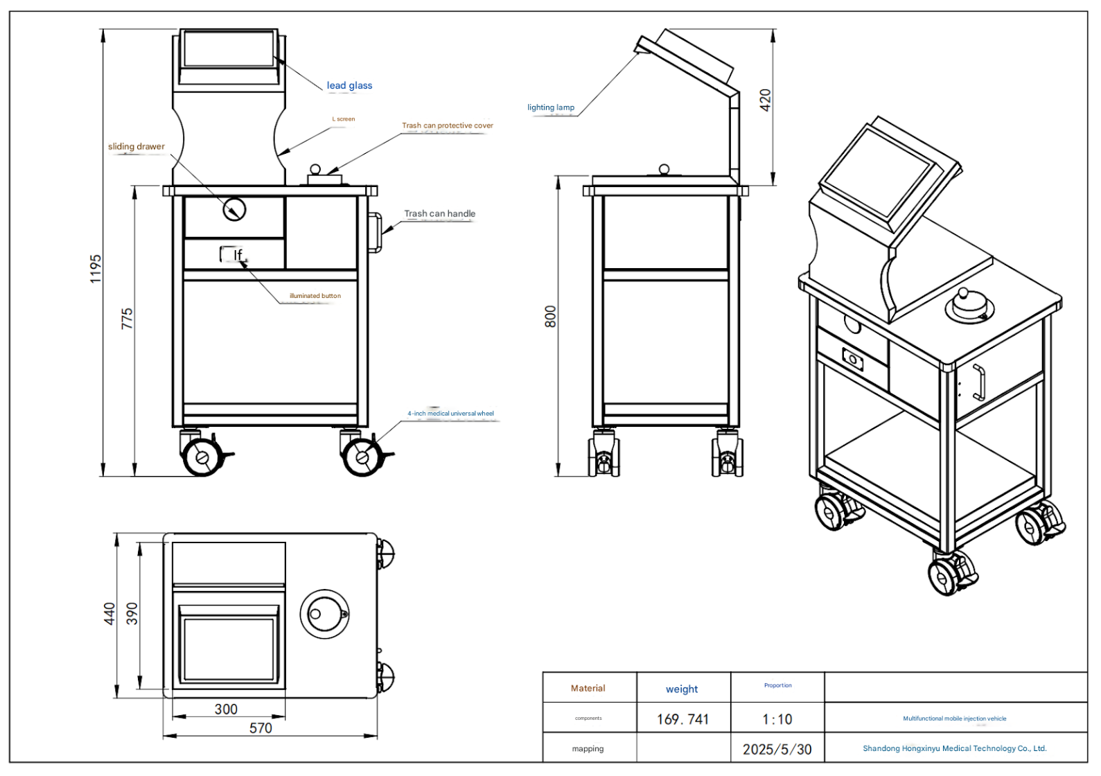 Multi-functional mobile injection vehicle 10mmpb