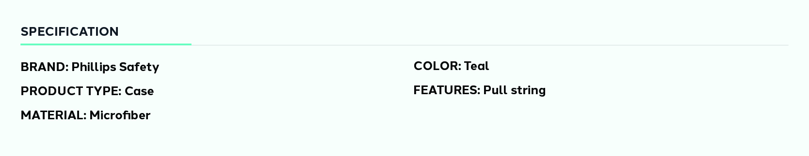 Product information for Microfiber Cleaning Pull String Pouch with PS Logo