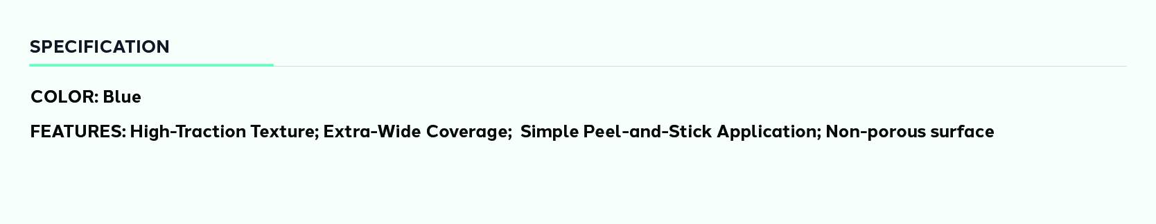 Product information for Wide Universal Arm Board Non-Slip Pad