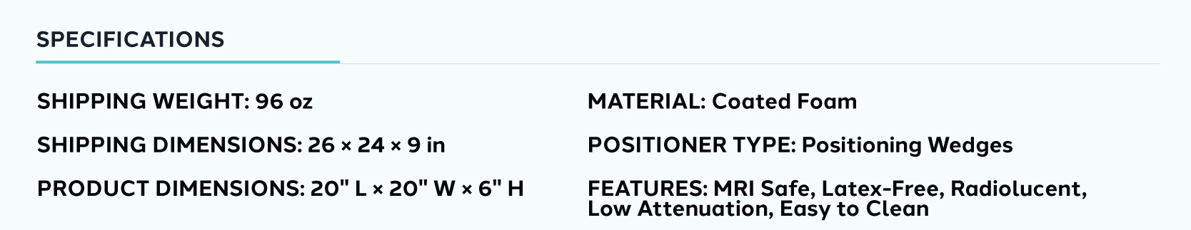 Product information for Endo-Ultrasound Coated Wedge